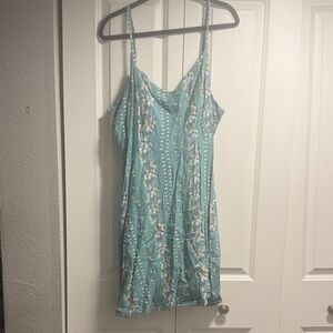 Old Navy Teal Floral Dress